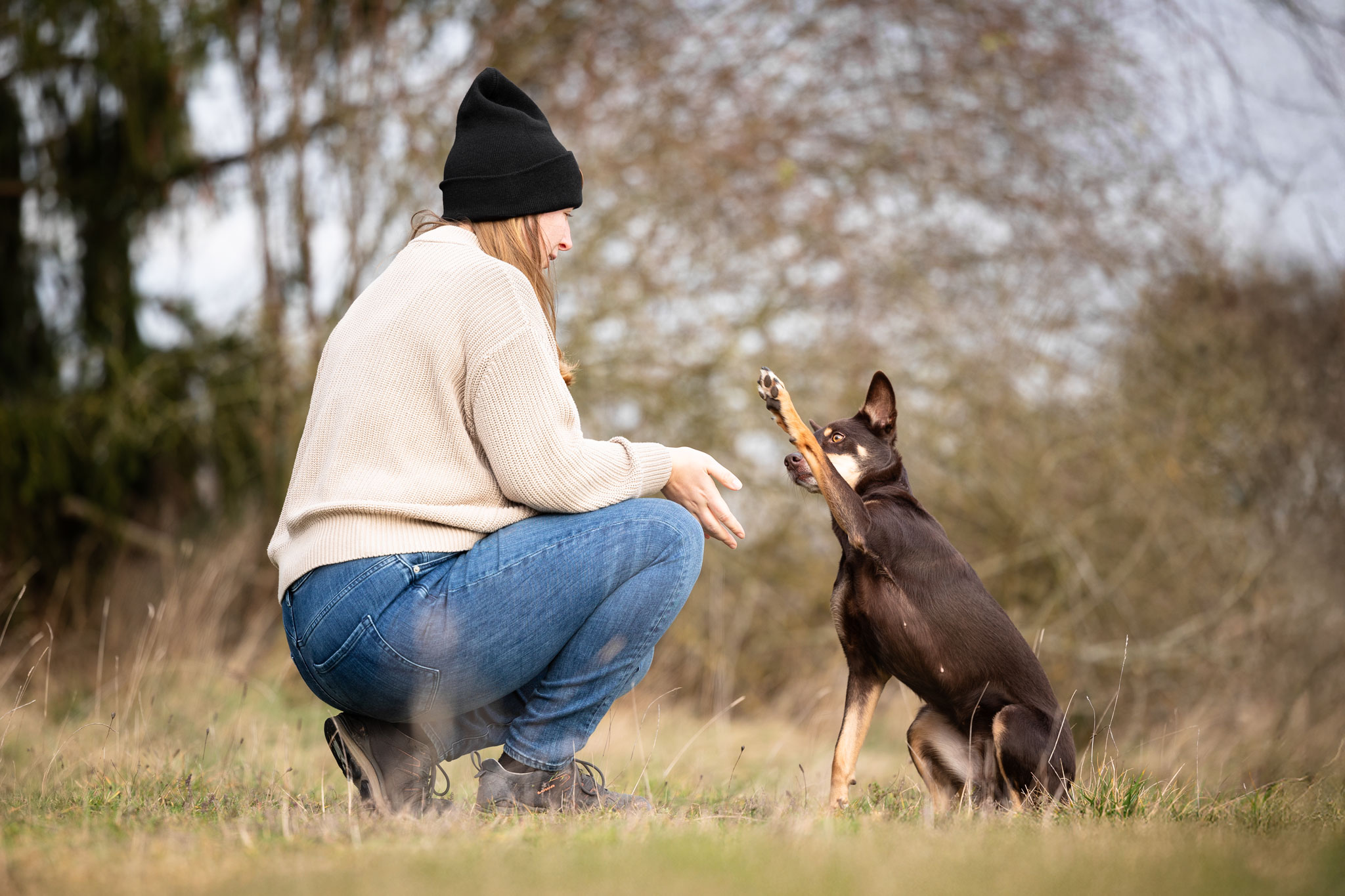 Hundefotografin Cornelia Brickum mit Australian Kelpie Yuna